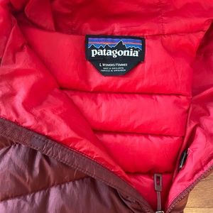 Patagonia women’s down hooded jacket